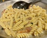 パンチェッタとゴルゴンゾーラのパスタ作り方5写真