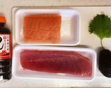 マグロとサーモンとアボガドの簡単漬け丼作り方1写真
