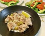 超簡単鶏とオリーブの白ワイン煮こみ作り方6写真