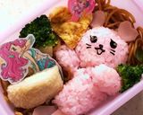 簡単ラプンツェルのドレス弁当【キャラ弁】作り方4写真