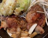 キャンプ飯 スキレットでとんてき作り方5写真