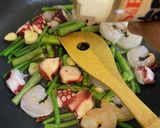海鮮にんにく炒め作り方9写真