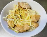 鶏むね肉のキムチー丼作り方4写真