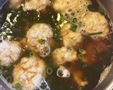 飛び魚のすり身団子汁作り方3写真