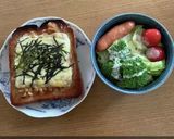 やみつき！納豆と海苔のチーズトースト作り方12写真
