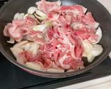 給料日前安い豚こま肉でポン酢蒸し焼き作り方2写真