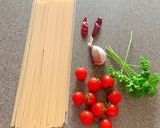 ミニトマトペペロンチーノ作り方1写真