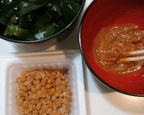 簡単！美味しい！納豆とわかめの酢味噌和え作り方1写真