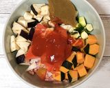 レンジで簡単！夏野菜たっぷりキーマカレー作り方2写真