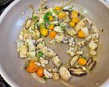 アジと椎茸のパスタ作り方4写真