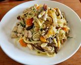 アジと椎茸のパスタ作り方6写真