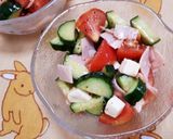 醤油ドレで☆キュウリとトマトの夏サラダ作り方6写真