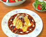おうちカフェランチ❤️ドレスオムライス作り方9写真