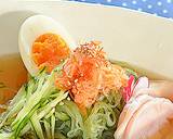 こんにゃくそうめんの冷麺風♪作り方4写真