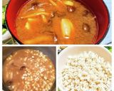なめこ大根の味噌雑炊作り方1写真