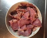 豚タンの塩レモン炒め作り方1写真