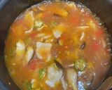 夏野菜と昆布茶で♬トマたま酸辣湯つけ麺作り方7写真