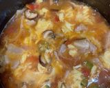 夏野菜と昆布茶で♬トマたま酸辣湯つけ麺作り方8写真