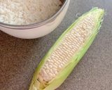 白いとうもろこしのごはん作り方1写真