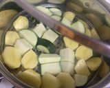 蒸したじゃがいもとズッキーニのおつまみ作り方1写真