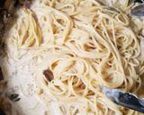 ワインに合う♪ポルチーニのクリームパスタ作り方8写真