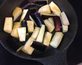 茄子とみょうがのポン酢炒め作り方3写真