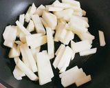 うま辛ポルトとにんにくの芽の醤油焼き作り方3写真