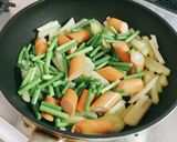 うま辛ポルトとにんにくの芽の醤油焼き作り方4写真