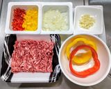 パプリカの肉詰め作り方1写真
