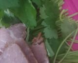 簡単lunch★三つ葉の汁無し油麺作り方3写真