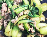美味しい〜♡豚肉と青梗菜のオイスター炒め作り方7写真