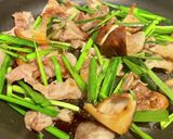 豚にら椎茸の甘辛炒め作り方3写真