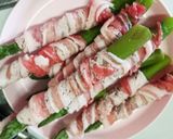 お弁当★豪華真夏のアスパラ肉巻き★メイン作り方1写真