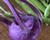 コールラビの皮のきんぴら作り方1写真