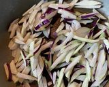 コールラビの皮のきんぴら作り方3写真