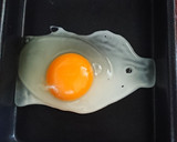 簡単黄身とろ目玉焼き作り方1写真