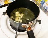 バジルと生ハムのオイルパスタ作り方2写真
