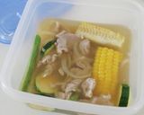 夏野菜と豚こまのコンソメジュレそうめん作り方5写真