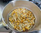 長芋とおくらのなめこあんかけ作り方1写真