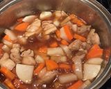 鶏の治部煮風作り方5写真