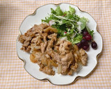 りんごとはちみつで！生姜焼き丼作り方9写真