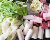 長ねぎとベーコンのチーズ風味ミルクスープ作り方2写真