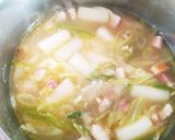 長ねぎとベーコンのチーズ風味ミルクスープ作り方6写真