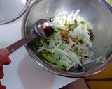 カツオのにんにく醤油漬けサラダ作り方7写真