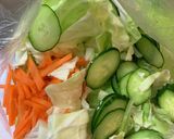 野菜の浅漬け　きゅうり　キャベツ　人参作り方1写真