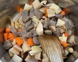シロさんの生姜風味筑前煮『何食べ』#26作り方7写真