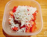 保育園給食★トマトとしらすの酢の物作り方5写真