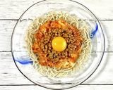 韓国風*キムチ納豆和え蕎麦作り方5写真