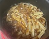 七日炊きごぼう/七尾市学校給食作り方4写真