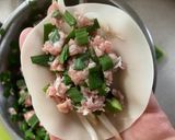 ひき肉とニラともやしで包まない簡単餃子作り方2写真